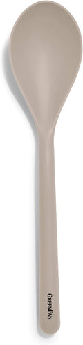 GreenPan Silicone Solid Spoon, Mixing Stirring Serving, Cooking Kitchen Utensil by GreenPan