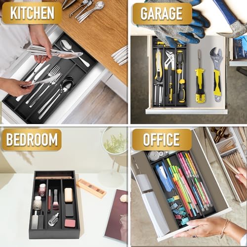 Silverware Organizer Small Bamboo Kitchen Drawer Organizer Utensil