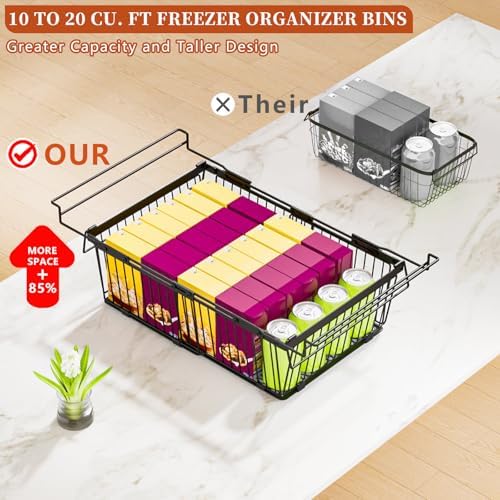 Hanging Freezer Organizer Bins, 2 Pack