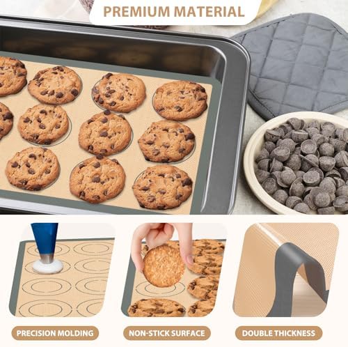 Koolstuffs Silicone Baking Mat Set of 6, Nonstick and Reusable