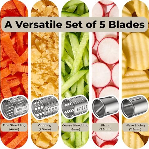KitchenAid Stand Mixer Slicer Shredder Attachment, 5 Blades