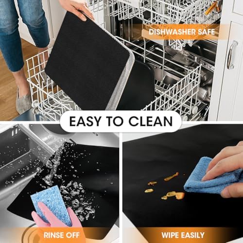 AIEVE Air Fryer Liners, 4 Packs Teflon Oven Liners for Bottom of Oven