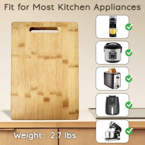 Coffee Maker Slider for Countertop, Bamboo