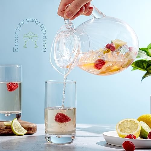 Acrylic Pitcher (72 oz), Clear Plastic, Water Pitcher with Lid