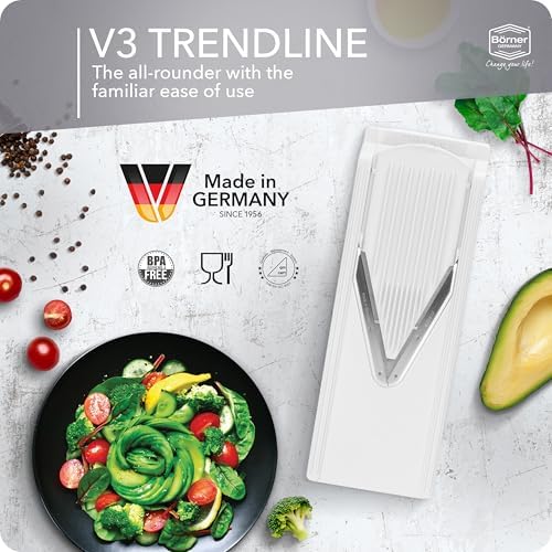 Börner V3 Mandoline Food Slicer, White