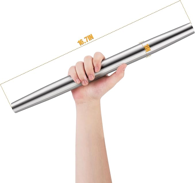 Rolling pin, Smooth Stainless Steel Rolling Pin, Rolling Pin - Image 3