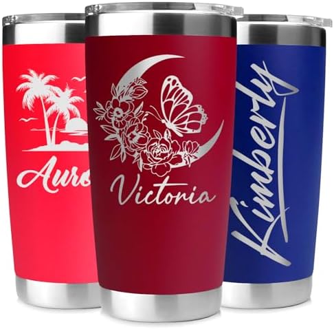 Personalized 20 oz Engraved Tumbler – Custom Name Stainless Steel