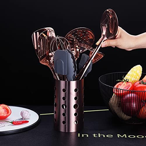 Copper 13-Piece Stainless Steel Kitchen Utensil Set