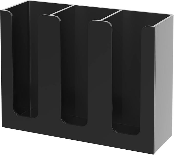 KOTEMON Acrylic Cup and Lid Holder, 3 Compartment, Disposable Coffee Cup by KOTEMON