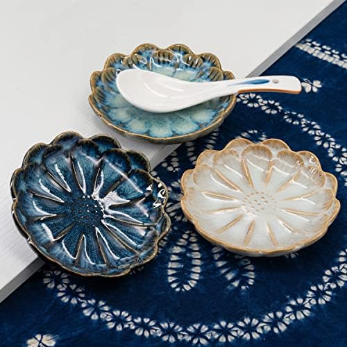 Ceramic Stable Spoon Rest 3PCS Multifunctional Glaze Ceramic Dinner