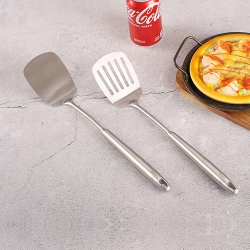 14.7″ Stainless Steel Slotted Spatulas Set