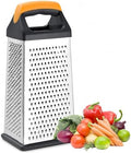 Cheese Grater, 4-Sided Box Grater with Handle, Stainless Steel