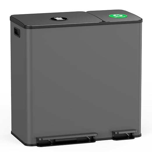 Lovewind Dual Trash and Recycling Bins by LOVEWIND