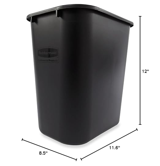 Rubbermaid Commercial Products Deskside Wastebasket/Trash Can, - Image 3