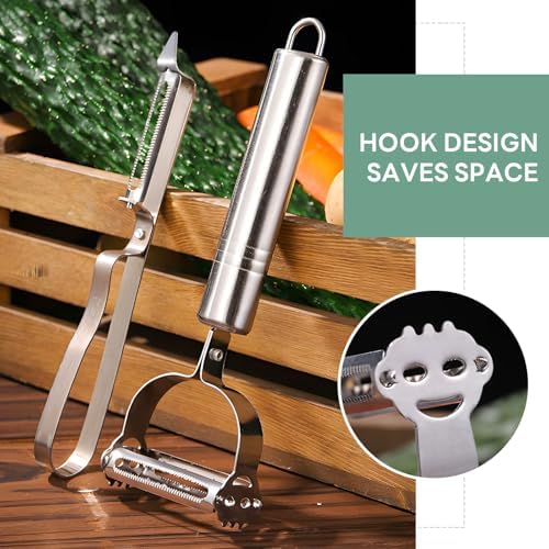 3PCS Set Multi-function Vegetable Peeler, Upgraded Stainless Steel