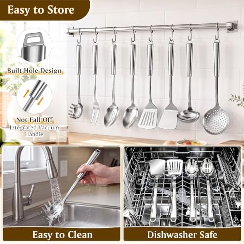 9-Piece 304 Stainless Steel Cooking Utensil Set