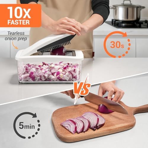 Sopito Vegetable Chopper Mandoline Slicer, 6 Blades