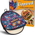 Zippered Tortilla Warmer Pouch - Fit 10’’ Burrito Size Tortillas