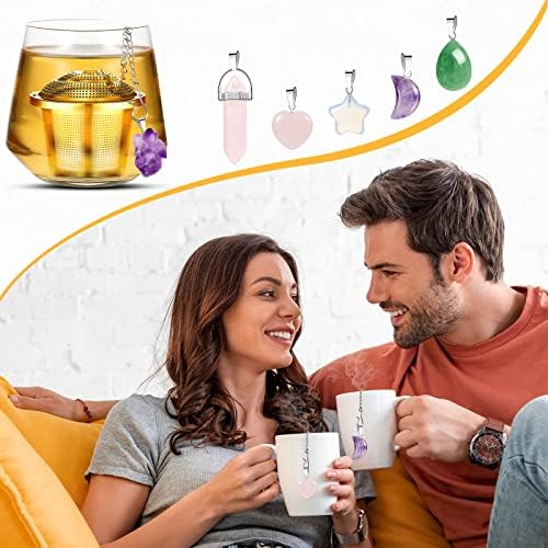 Vesici 6 Sets Tea Infusers Strainers for Loose Tea 2 inch, Elegant