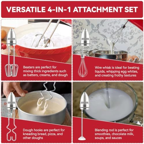 Hand Mixer Beater Attachments for OVENTE 5-Speed HM151 Series Hand