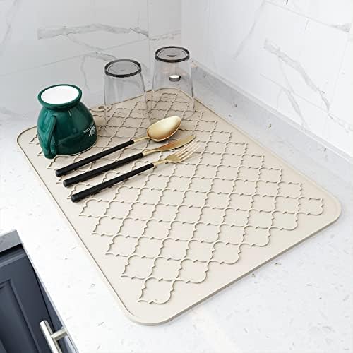 AMOAMI-Dish Drying Mats for Kitchen Counter-Silicone Dish Drying