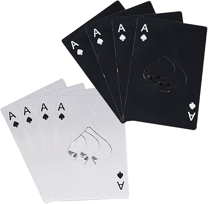 Ace Of Spades Bottle Opener Credit Card Size Pocker Cap Opener Portable by Airoads