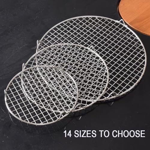 BBQ Rack 304 Stainless Steel Rack with Legs 12 Inches Round Cooking