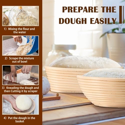 P&P CHEF Sourdough Bread Baking Supplies, Sourdough Starter Kit