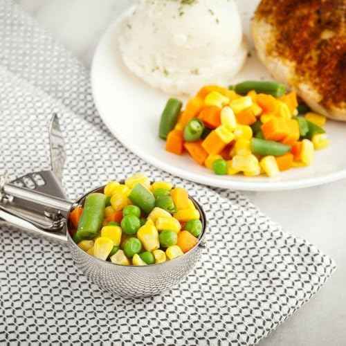 Portion Scoop with Stainless Steel Long Handle, #10 Trigger Release