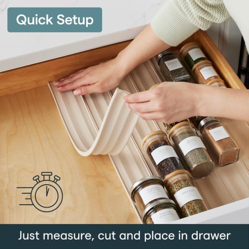 YouCopia SpiceLiner Adjustable Spice Drawer Liner, 10ft Roll