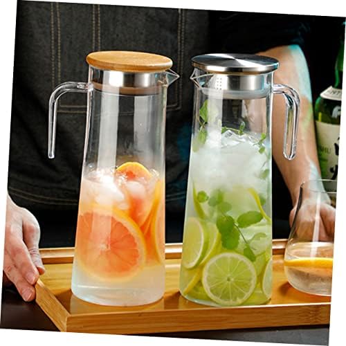 Acrylic Beverage Pitcher 1.2l with Lid, Water Jug
