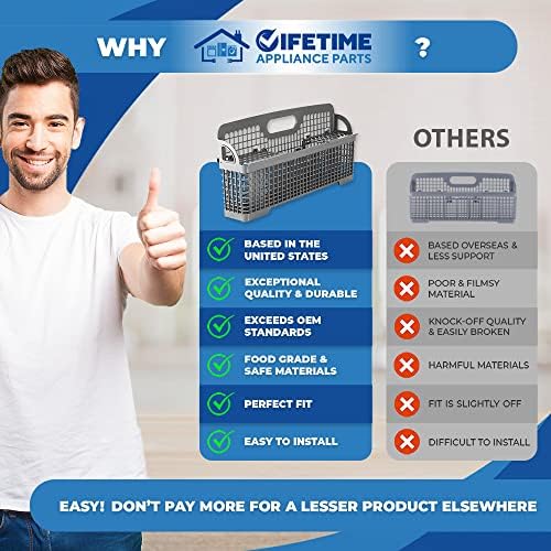 Lifetime Appliance W10190415 Silverware Basket Compatible with