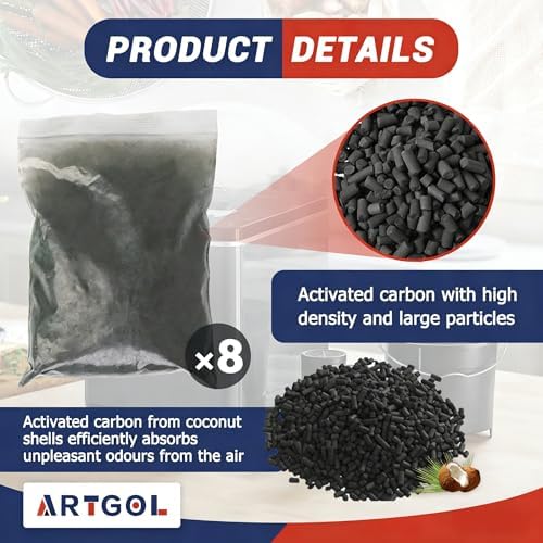 8Pcs 4lbs Replacement Charcoal Filters for Lomi Composter