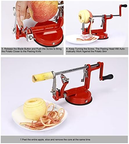 Kitchen Apples Peeler Corer Slicer, 3 in 1 Hand Held Kitchen Peeling