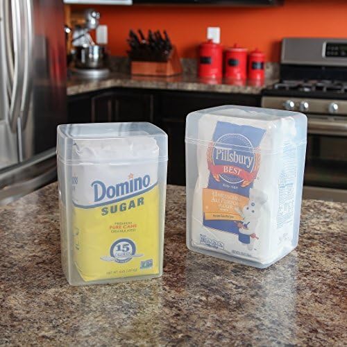 Home-X Set of 2 Flour and Sugar Keepers