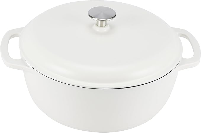 Amazon Basics Enameled Cast Iron Dutch Oven Pot by AmazonBasics