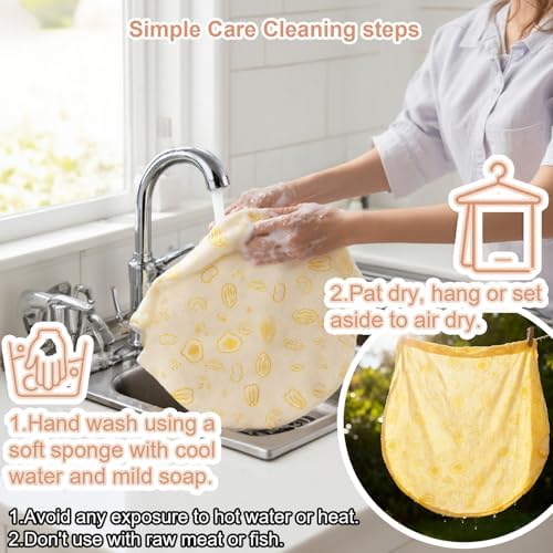 Beeswax Bowl Covers, 2 Pack, 10 and 12 Inch