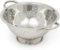 Home Basics Deep Colander Stainless Steel 3 Quart#44; by HomeBasics