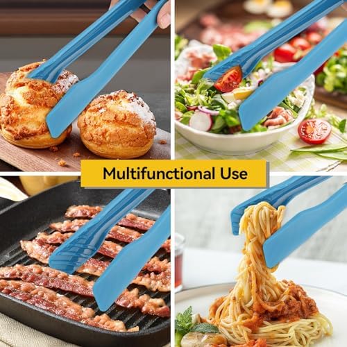 3 Sizes Bread Tongs, Blue