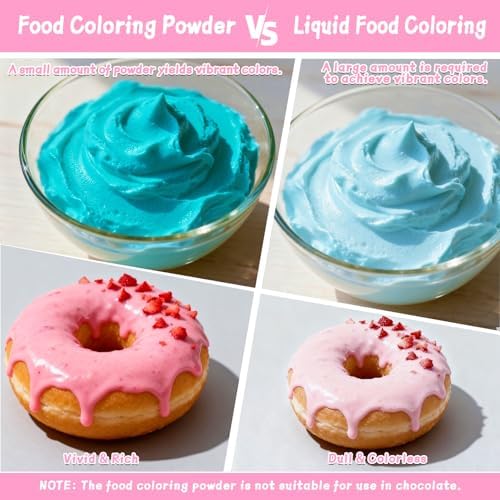 Food Coloring Powder, 16 Colors, 5g/Bottle