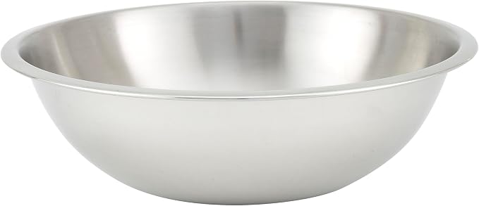 Winco 8 Quart Heavy-Duty Stainless Steel Mixing Bowl by Fonteme