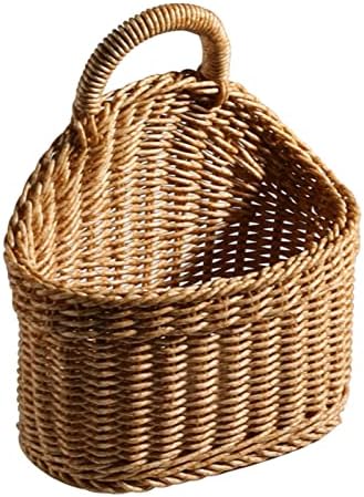 Ochine 1 Pack Hanging Basket Woven Wall Baskets Hanging Storage Basket