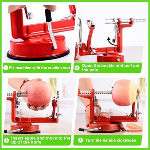 Apple Peeler Corer Slicer All In One, Slicer Corer Potato Peelers 3 In