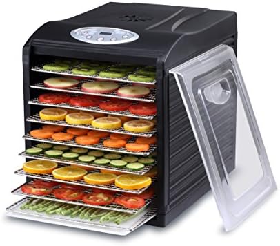 Samson Silent 9-Tray Dehydrator with Stainless Steel Trays