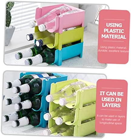 DECHOUS 3pcs Multi-function Beer Rack Stackable Storage Rack for