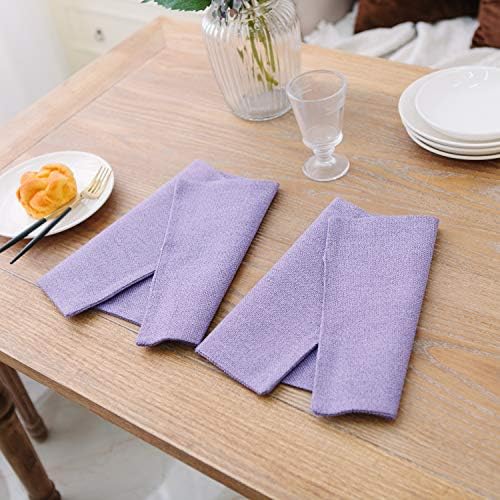 4 Piece Soft Caddice Faux Linen Decorative Place Mats Heat Resistant