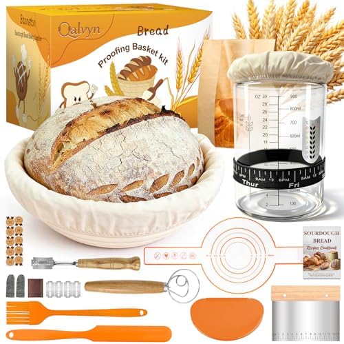 Sourdough Starter Kit with Jar and Baking Supplies