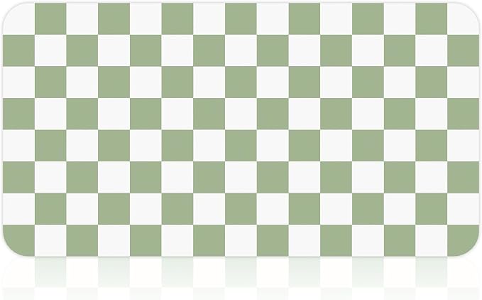 17" x 32" Checkered Dish Drying Mat - Image 9