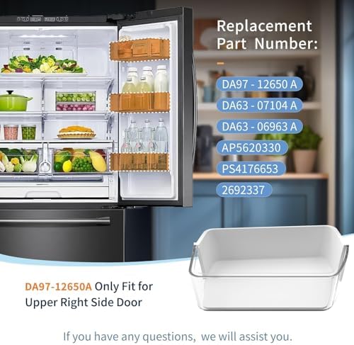 DA97-12650A Refrigerator Door Shelves Bin (Upper Right Side)
