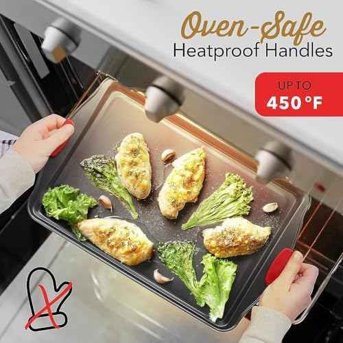 Eatex Baking Sheet Set, 39 Piece Baking Pans Set, Cookie Sheets for Baking